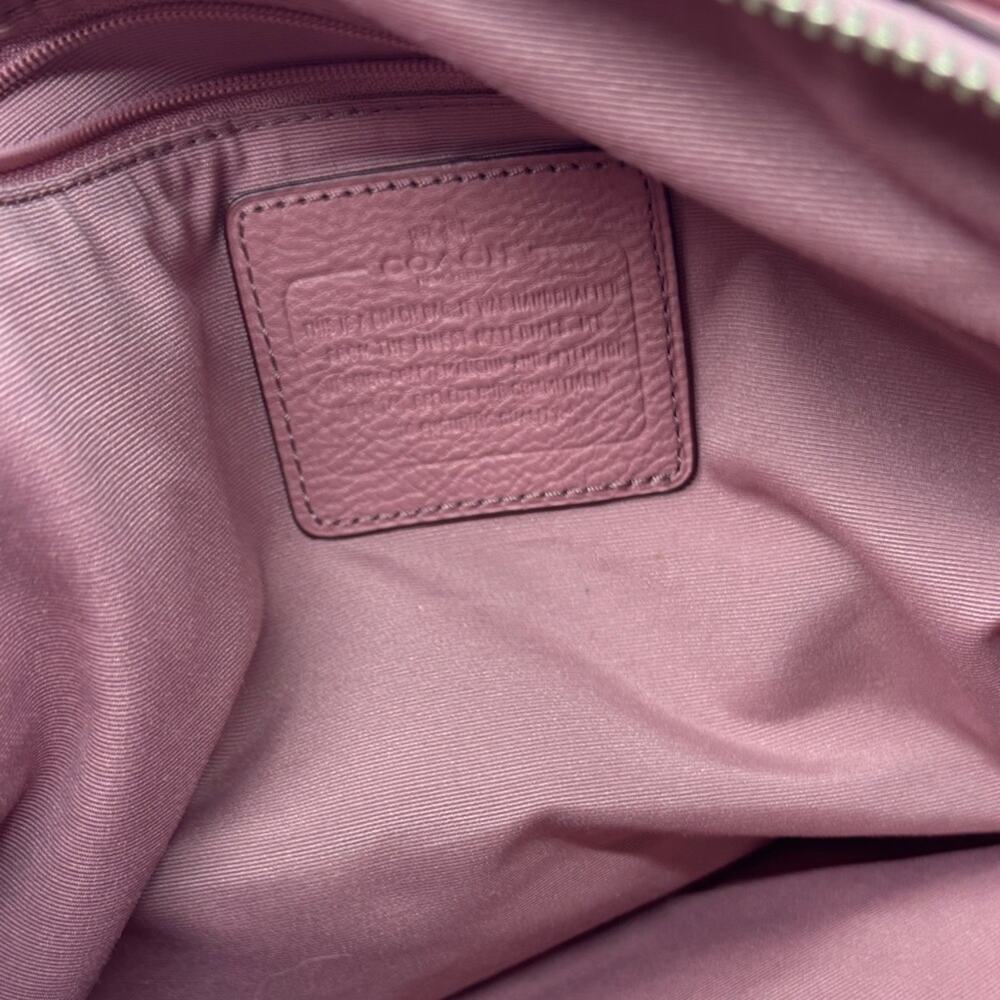Coach Dusty Rose Leather Shoulder Bag - Picture 8 of 9